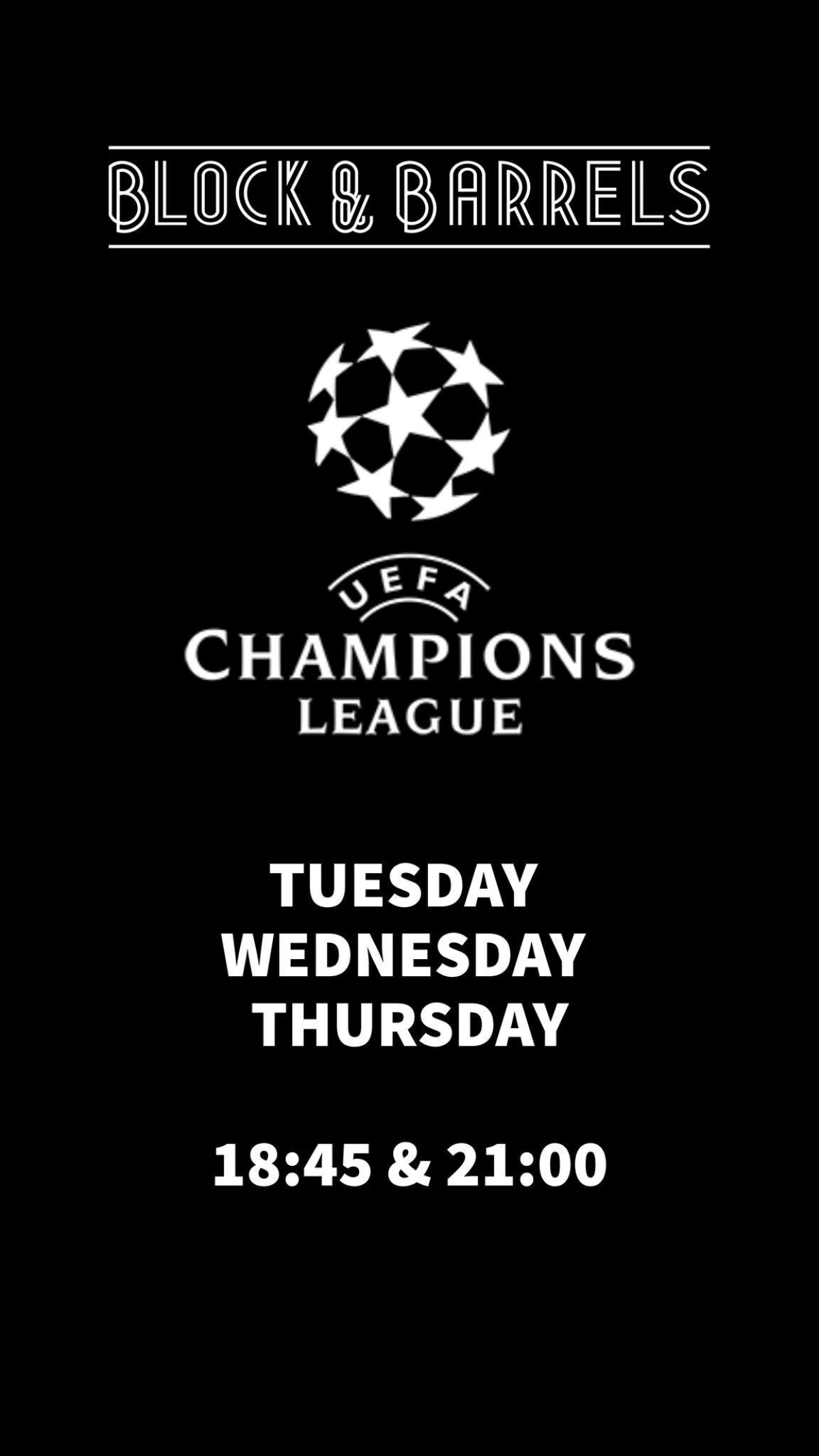 Champions League uitzending